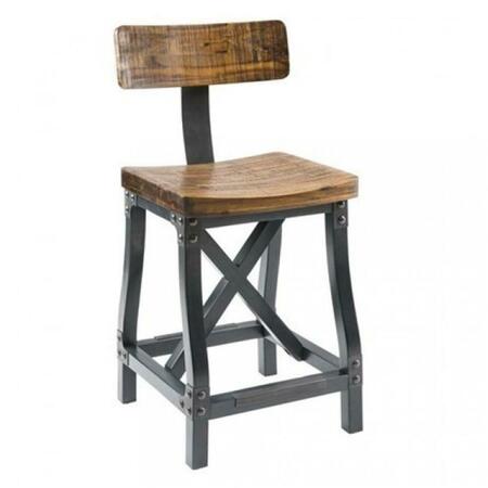 INK PLUS IVY KIDS Lancaster Counter Stool With Back - Wood FPF20-0312